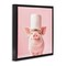 Stupell Industries Silly Piggy Pink Toilet Paper Floating Frame, design by Heidi Kuntz